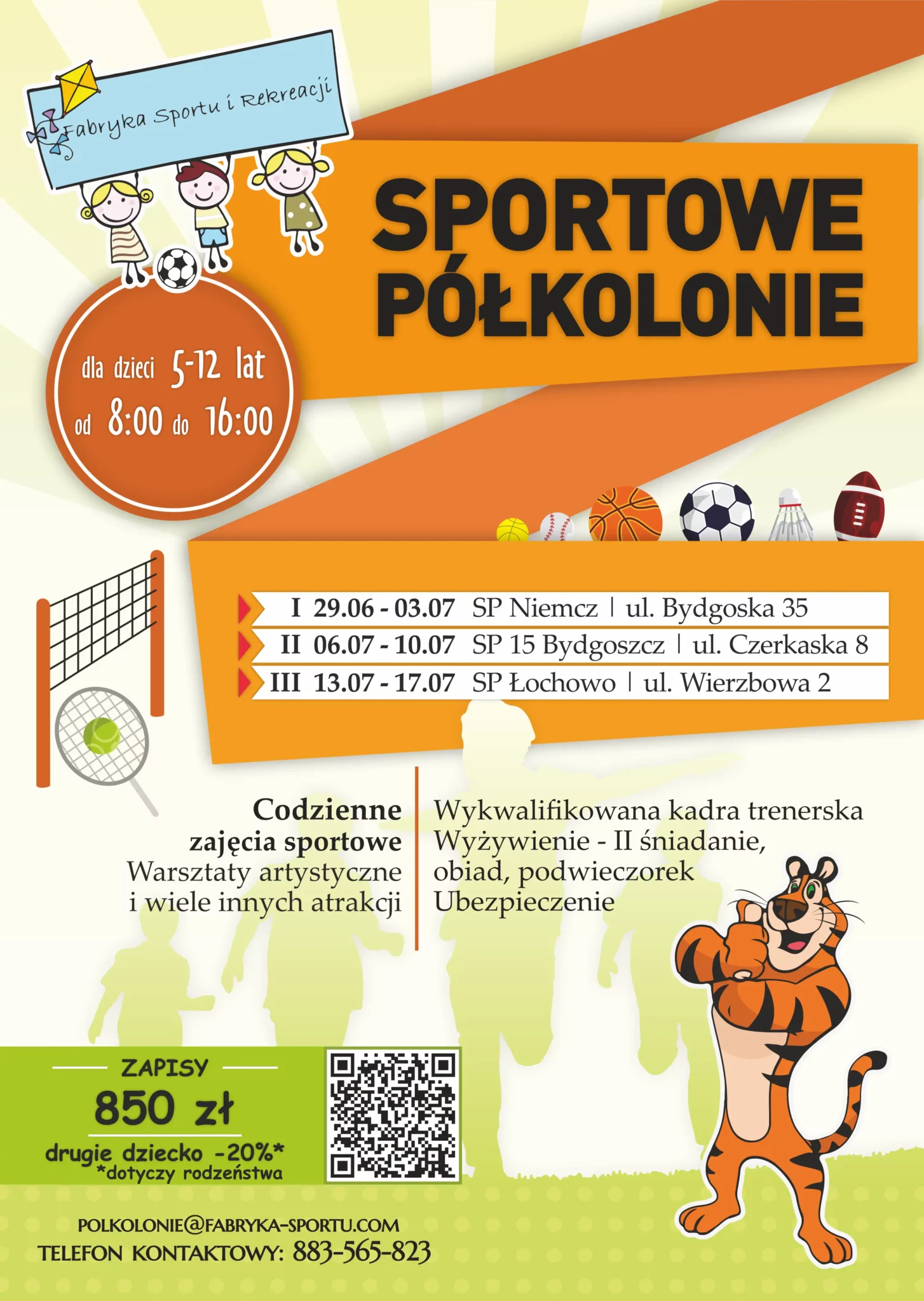 Sportowe półkolonie 2026 - Stowarzyszenie Fabryka Sportu i Rekreacji